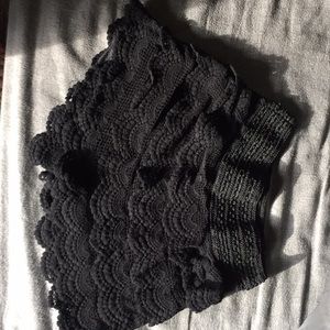 Black Lace Shorts